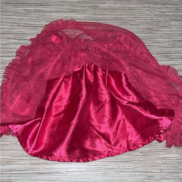 Girls 6X Sparkle Pink Skirt - Picture 2 of 4